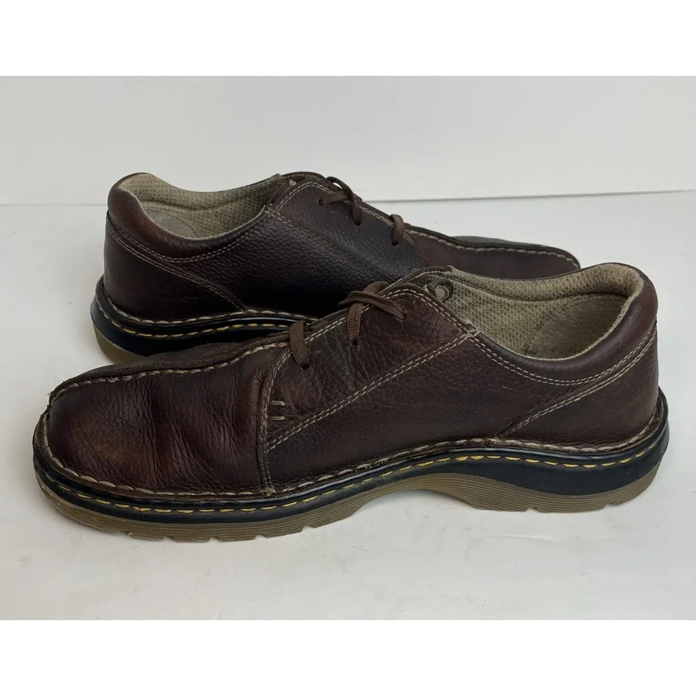 Dr Doc Martens Ripley Brown Leather Split Toe Oxford Shoes M 10 / W 11  11232